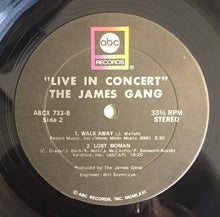 Load image into Gallery viewer, James Gang : Live In Concert (LP, Album, San)