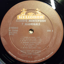 Load image into Gallery viewer, Adriano Banchieri, Claudio Monteverdi : The Foolish Old Man, 7 Madrigals (LP)