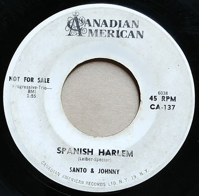 Santo & Johnny : Spanish Harlem / Stage To Cimarron (7