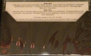 Aaron Copland / Leonard Bernstein, The New York Philharmonic Orchestra : Billy The Kid / Rodeo (Cass, Album, RE)