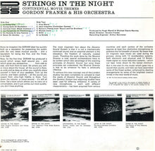 Load image into Gallery viewer, Gordon Franks And His Orchestra : Strings In The Night (Continental Movie Themes) (LP, Album)