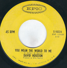 Load image into Gallery viewer, David Houston : You Mean The World To Me / Don't Mention Tomorrow (7", Single, Styrene, San)