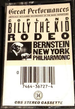 Load image into Gallery viewer, Aaron Copland / Leonard Bernstein, The New York Philharmonic Orchestra : Billy The Kid / Rodeo (Cass, Album, RE)
