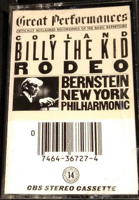 Aaron Copland / Leonard Bernstein, The New York Philharmonic Orchestra : Billy The Kid / Rodeo (Cass, Album, RE)