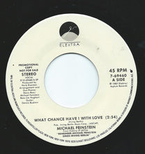 Load image into Gallery viewer, Michael Feinstein : What Chance Have I With Love? (7", Single, Promo)