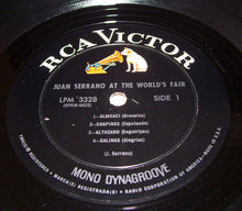 Load image into Gallery viewer, Juan Serrano : Juan Serrano At The World's Fair (LP, Album, Mono)