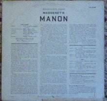 Load image into Gallery viewer, Jules Massenet, Victoria De Los Angeles, Henri Legay, Michel Dens, Liliane Berton, Raymonde Notti-Pagès, Marthe Serres, Orchestre du Théâtre National de l'Opéra : Manon (Highlights) (LP, Mono)