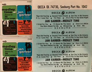 Jan Garber And His Orchestra : Medley Time (7", EP, Jukebox)