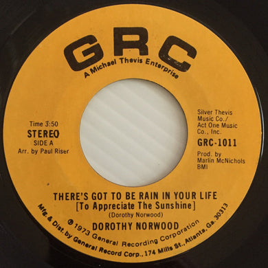 Dorothy Norwood : There's Got To Be Rain In Your Life (To Appreciate The Sunshine) (7