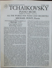 Load image into Gallery viewer, Pyotr Ilyich Tchaikovsky - Michael Ponti, The Prague Symphony Orchestra, Richard Kapp / Orchestra Of Radio Luxembourg, Louis De Froment : Piano Music Complete In 3 Volumes: Volume III, All The Works For Piano and Orchestra (3xLP + Box)