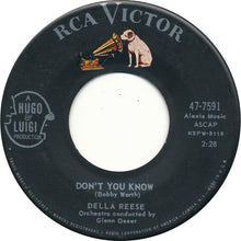 Load image into Gallery viewer, Della Reese : Don't You Know (7", Single, Ind)