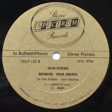 Load image into Gallery viewer, Ludwig van Beethoven, David Oistrach, Russian State Symphony Orchestra, Alexander Gauk : Beethoven Violin Concerto (LP)