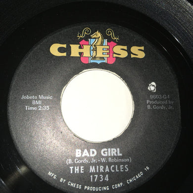 The Miracles : Bad Girl / I Love Your Baby (7