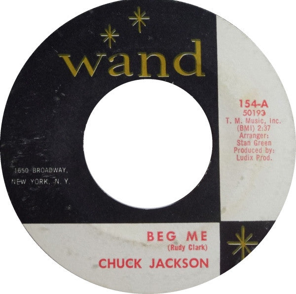 Chuck Jackson : Beg Me / This Broken Heart (7