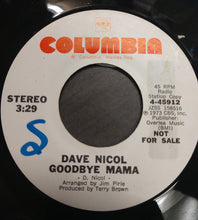 Load image into Gallery viewer, Dave Nicol : Goodbye Mama (7", Single, Promo)