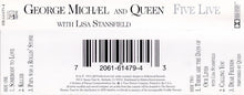 Load image into Gallery viewer, George Michael And Queen With Lisa Stansfield : Five Live (Cass, EP)
