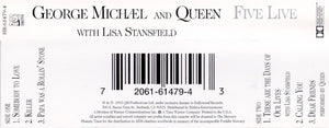 George Michael And Queen With Lisa Stansfield : Five Live (Cass, EP)