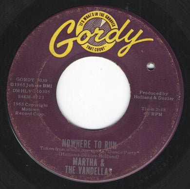 Martha Reeves & The Vandellas : Nowhere To Run (7