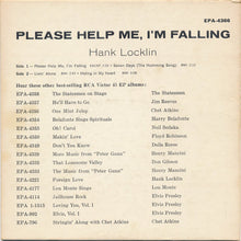 Load image into Gallery viewer, Hank Locklin : Please Help Me, I'm Falling (7", EP)
