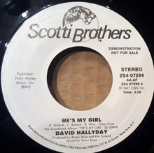 Load image into Gallery viewer, David Hallyday : He's My Girl (7", Single, Promo)