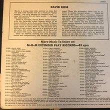 Load image into Gallery viewer, David Rose &amp; His Orchestra : Portrait Of A Flirt (7", EP)