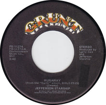 Load image into Gallery viewer, Jefferson Starship : Runaway (7", Single, RCA)