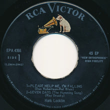 Load image into Gallery viewer, Hank Locklin : Please Help Me, I'm Falling (7", EP)