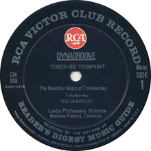 Load image into Gallery viewer, Pyotr Ilyich Tchaikovsky / The London Philharmonic Orchestra Conducted By Massimo Freccia : Tender And Triumphant - The Beautiful Music Of Tchaikovsky (LP, Album, Club)