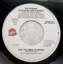 Load image into Gallery viewer, The Winans Featuring Anita Baker : Ain&#39;t No Need To Worry (7&quot;, Promo)