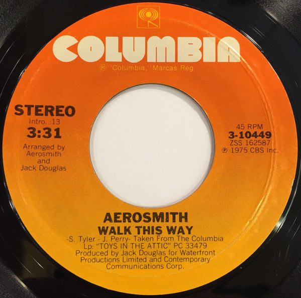 Aerosmith : Walk This Way / Uncle Salty (7