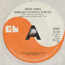 Load image into Gallery viewer, Trevor Chance : Where Have You Been All Of My Life (7", Promo)