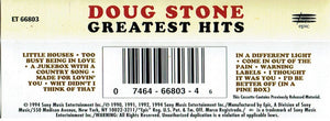 Doug Stone : Greatest Hits Volume 1 (Cass, Comp)