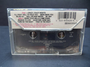 Crazy Nights by Kiss (Cassette, Sep-1990, Island/Mercury)