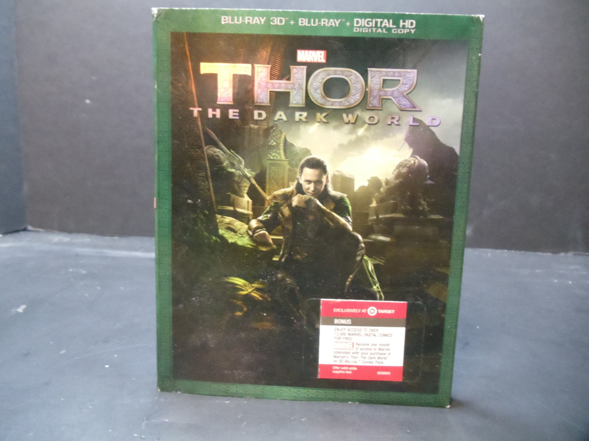 Thor: The Dark World (Blu-ray, 3D, 2014, 2-Disc Set, Loki Slipcover) –  Media Mania of Stockbridge