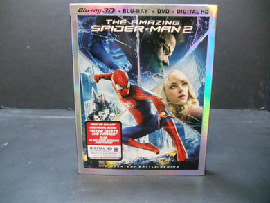 The Amazing Spider-Man 2 (Blu-ray, DVD, 3D, 2014, 3-Disc Set)