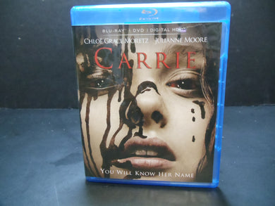 Carrie (Blu-ray + DVD, 2014, 2-Disc Set) Portia Doubleday, Chloe Grace Moretz