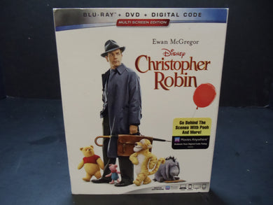 Christopher Robin (Blu-ray + DVD, 2018, 2 Disc) Ewan McGregor, Hayley Atwell