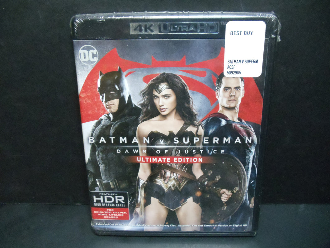 Batman v Superman: Dawn of Justice (4K Ultra HD, Blu-ray, 2016, 2-Disc Set)