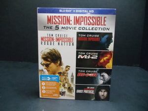 Mission Impossible 1-5  5 Movie Collection (Blu-Ray, 2015)