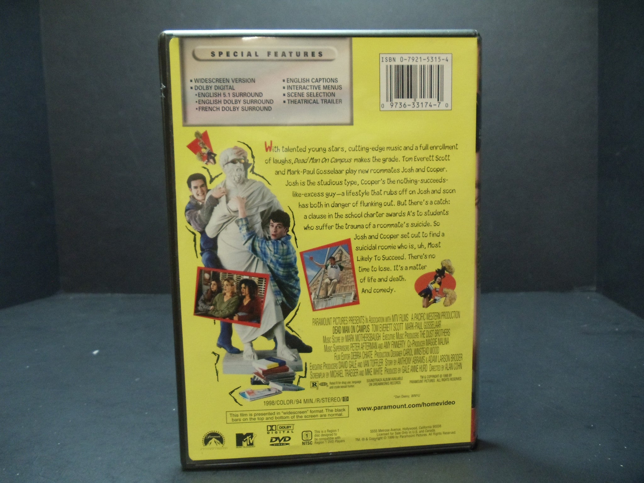 Dead Man on Campus (DVD, 1999) – Media Mania of Stockbridge
