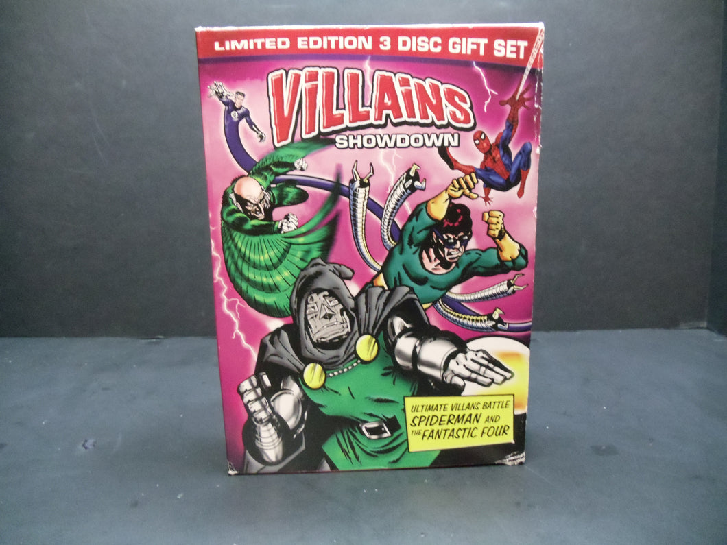 Marvel Villians Showdown 3-Disc DVD Set - Fantastic Four - Spider-Man - Dr Doom