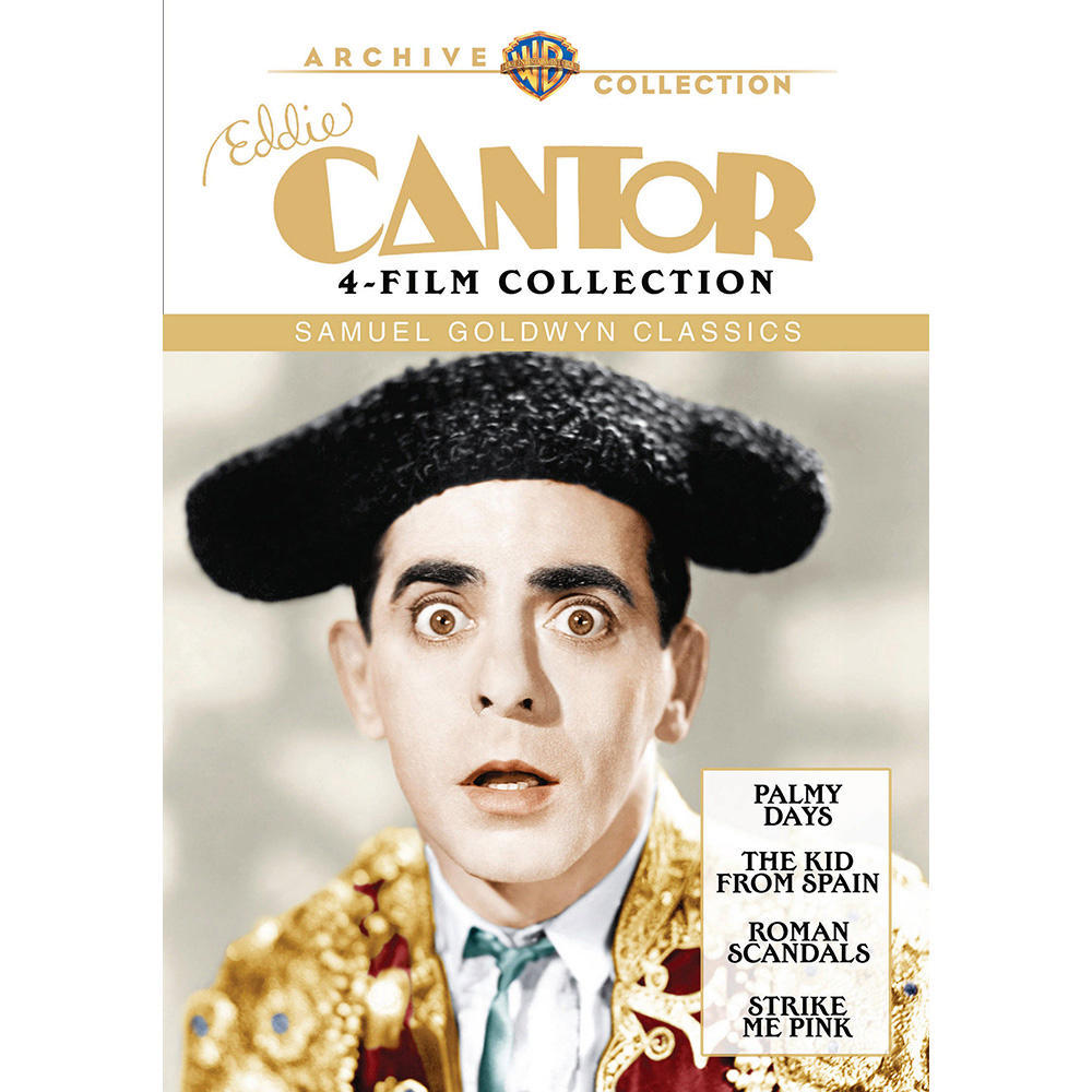 Eddie Cantor Goldwyn Collection - DVD - 4 FILMS!  Palmy Days - Roman Scandals