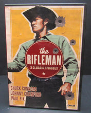 Load image into Gallery viewer, The Rifleman: 3 Classic Episodes (2007 B&amp;W DVD) Chuck Connors, Johnny Crawford