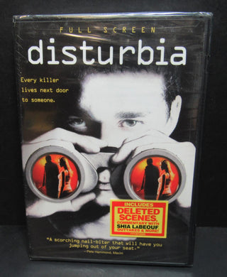 Disturbia (DVD) Shia LaBeouf, David Morse, Carrie-Anne Moss - New & Sealed!!