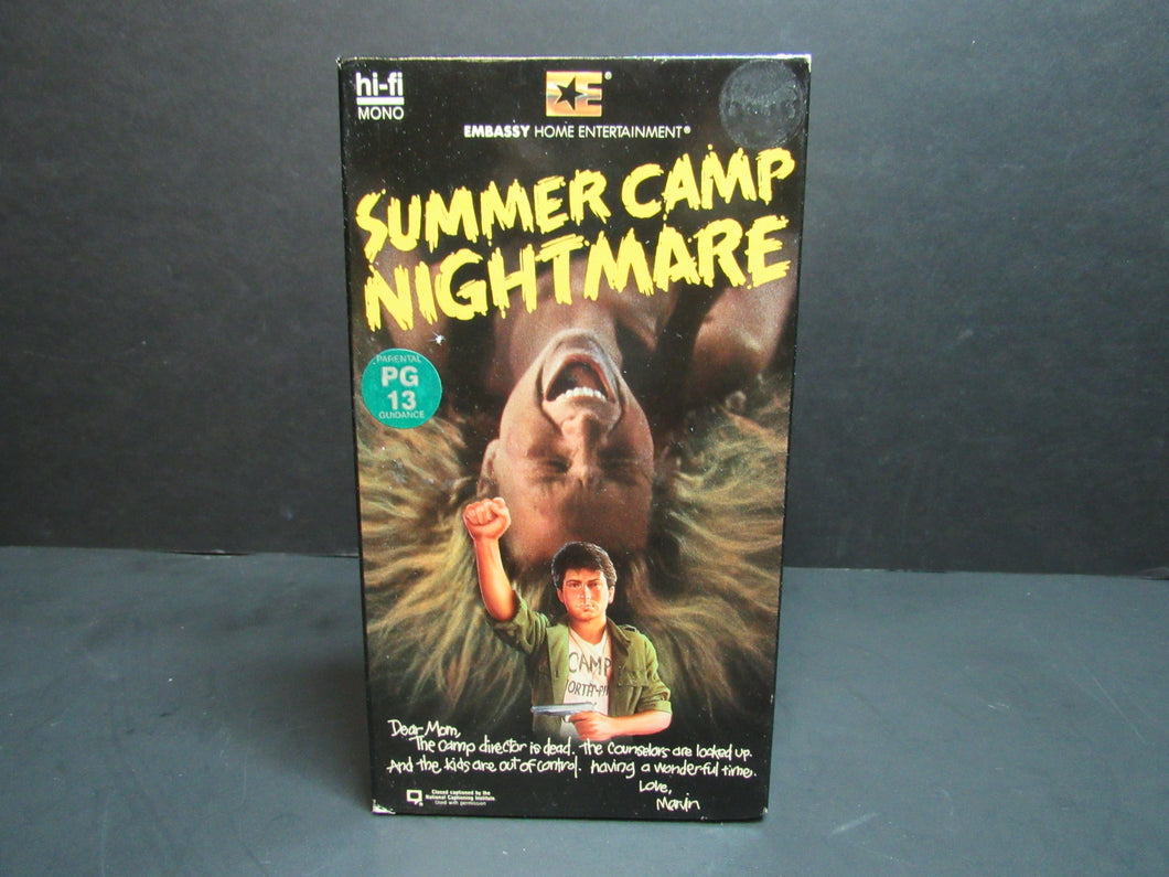 Summer Camp Nightmare (VHS, 1987)