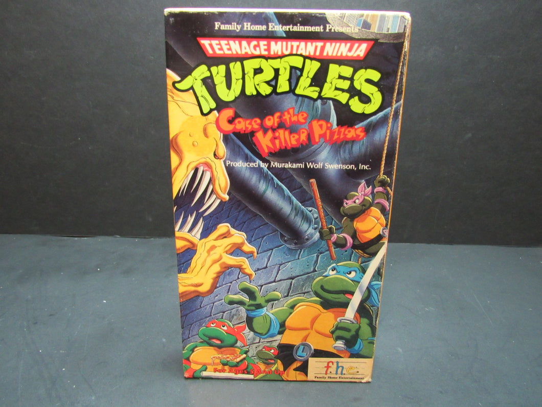 Teenage Mutant Ninja Turtles - Case of the Killer Pizzas (VHS, 1989)