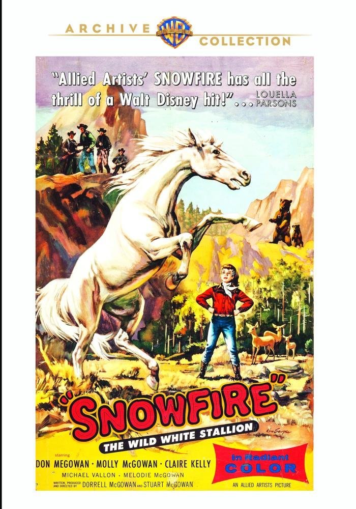 Snowfire The Wild White Stallion - DVD  1958 - Don Megowan, Molly McGowan